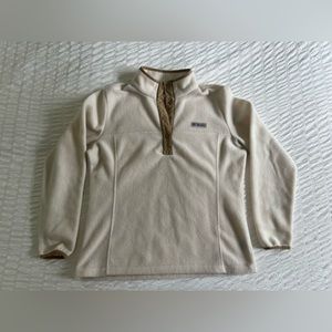 Columbia Benton Springs Half Snap Fleece Pullover Tan/Beige - Large